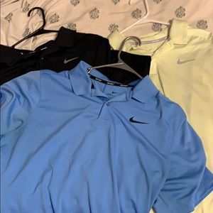 3 Nike Golf Polos LG
